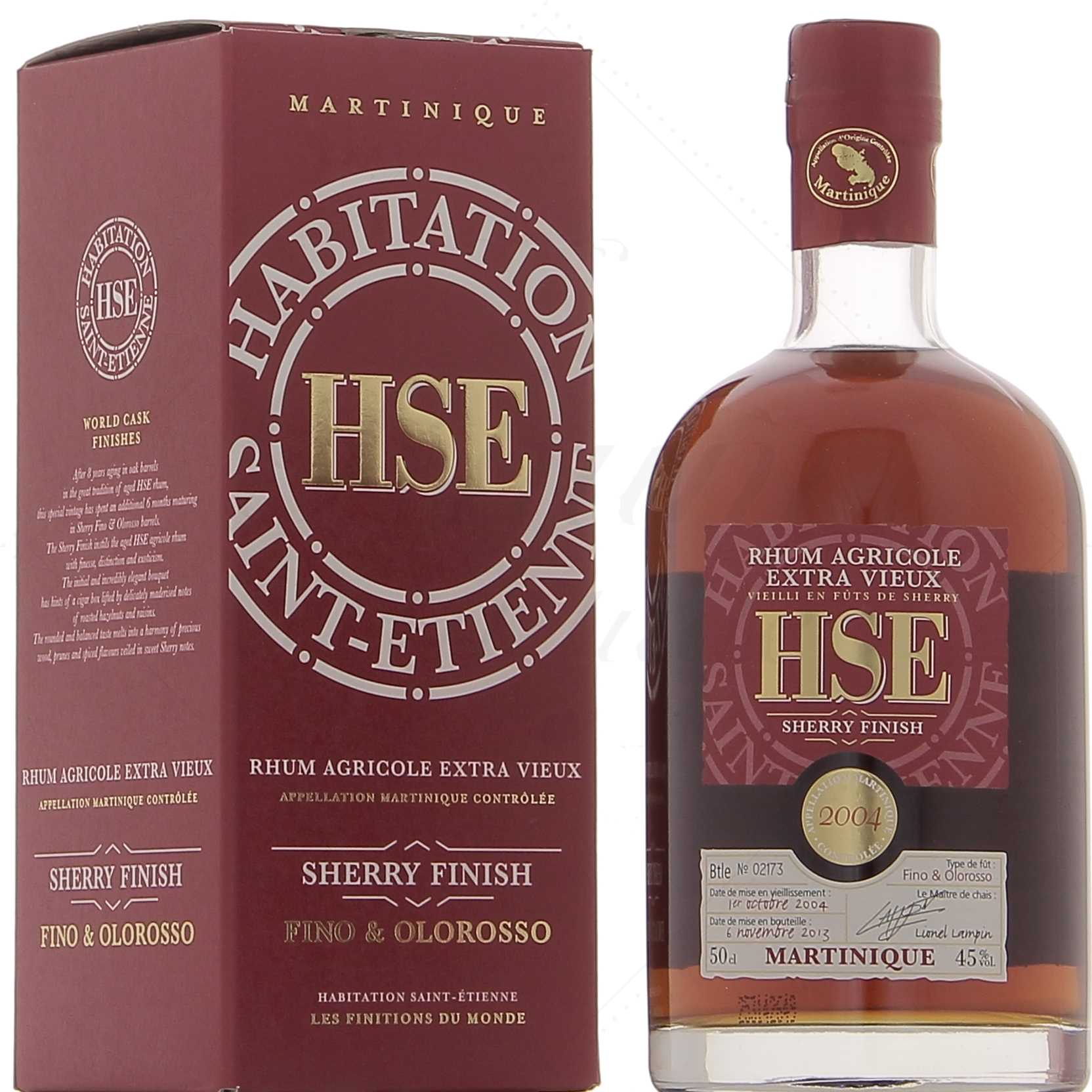 HSE 2004 finition Sherry Oloroso 45°