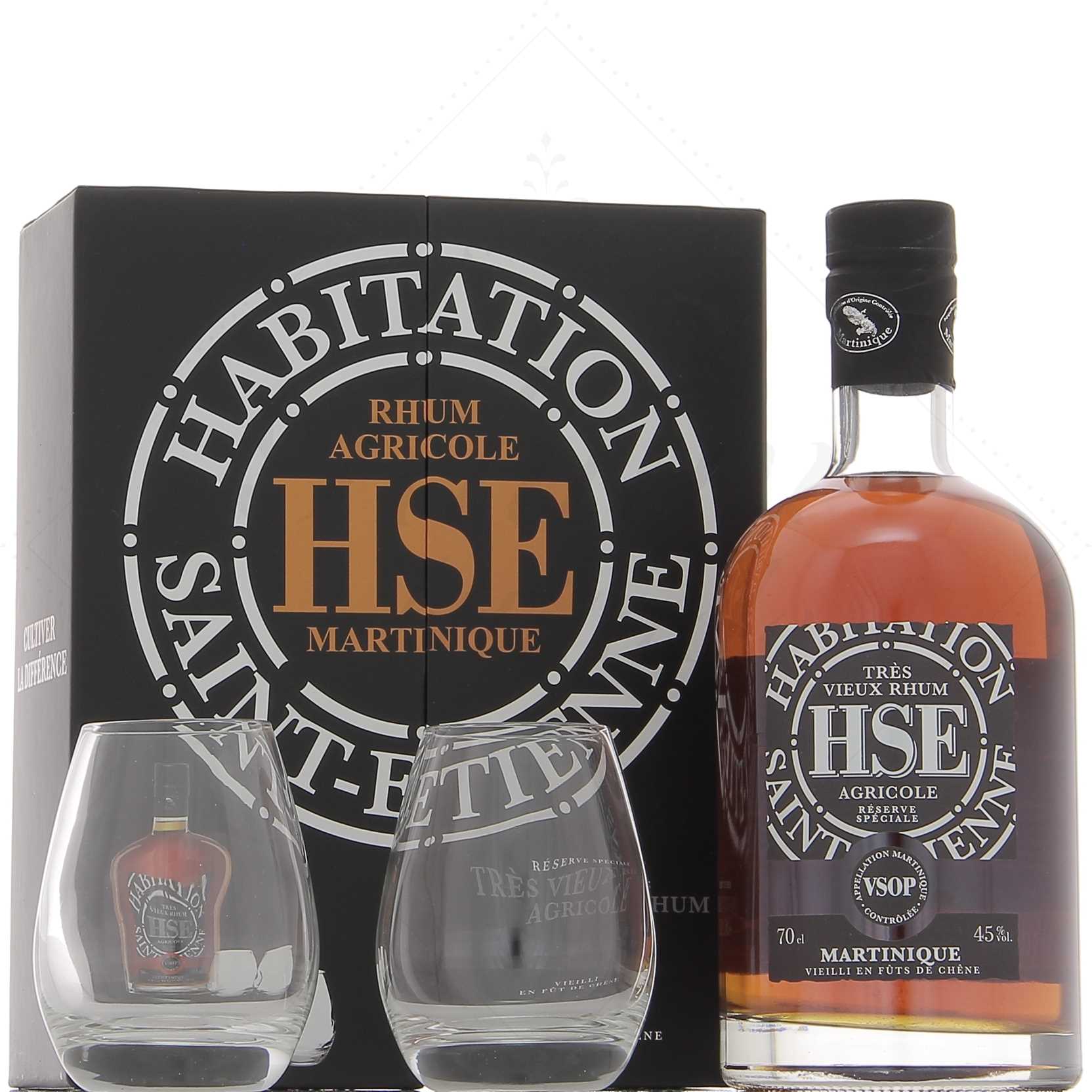 HSE Réserve Spéciale VSOP Coffret 2 verres 45°