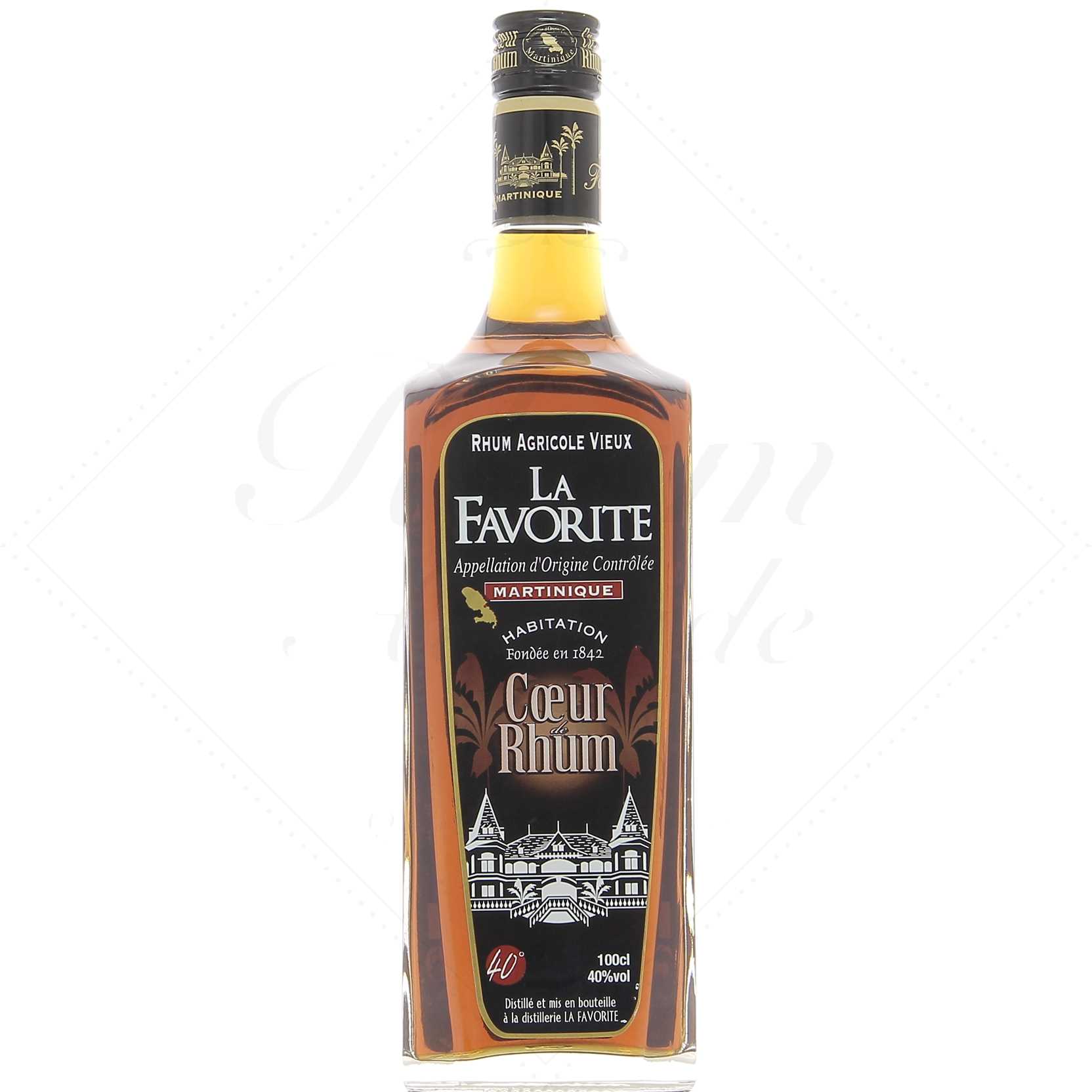 La Favorite Coeur de Rhum 4 ans d’âge 40° - 1 litre !