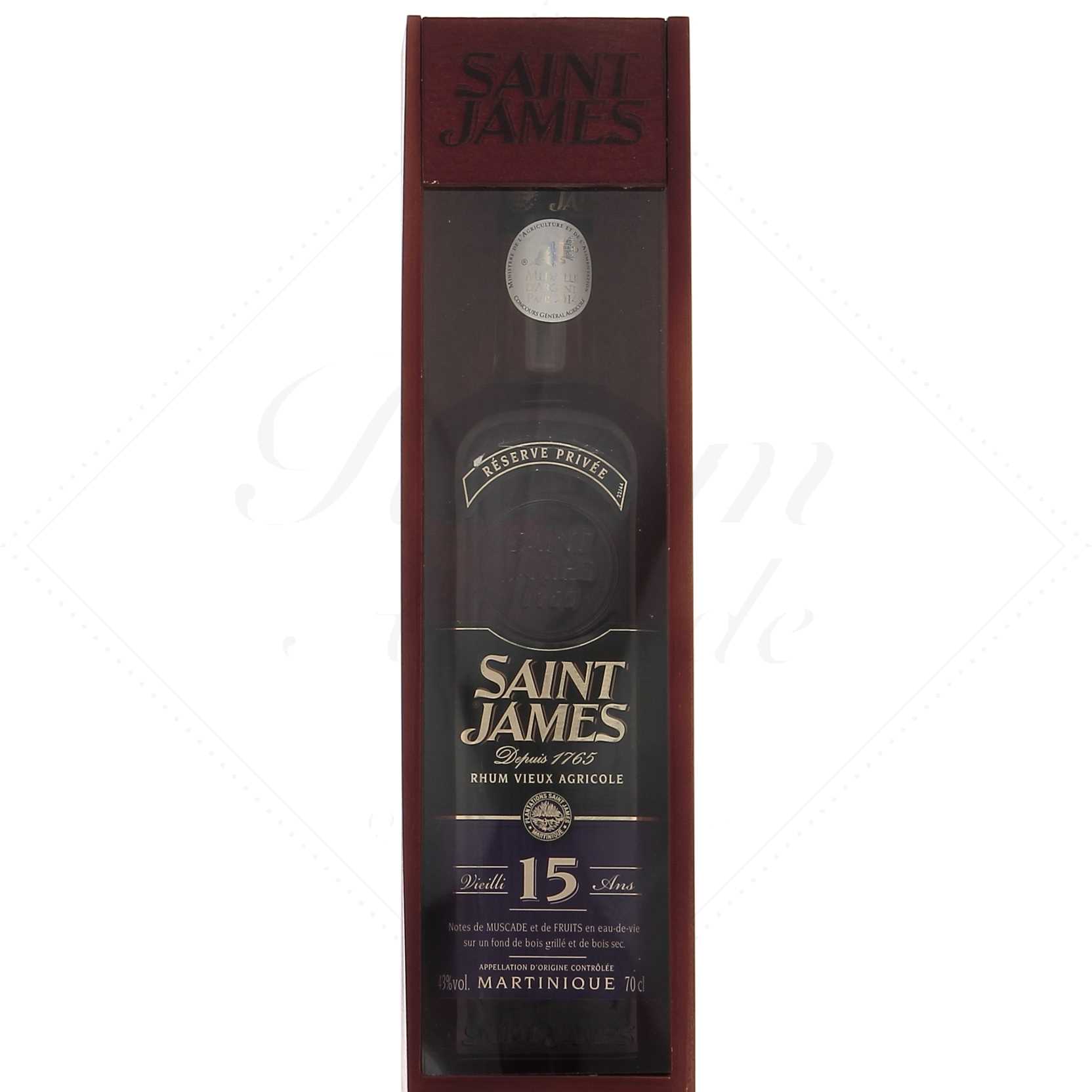 Saint James Vieux 15 ans 43° - ancienne bouteille