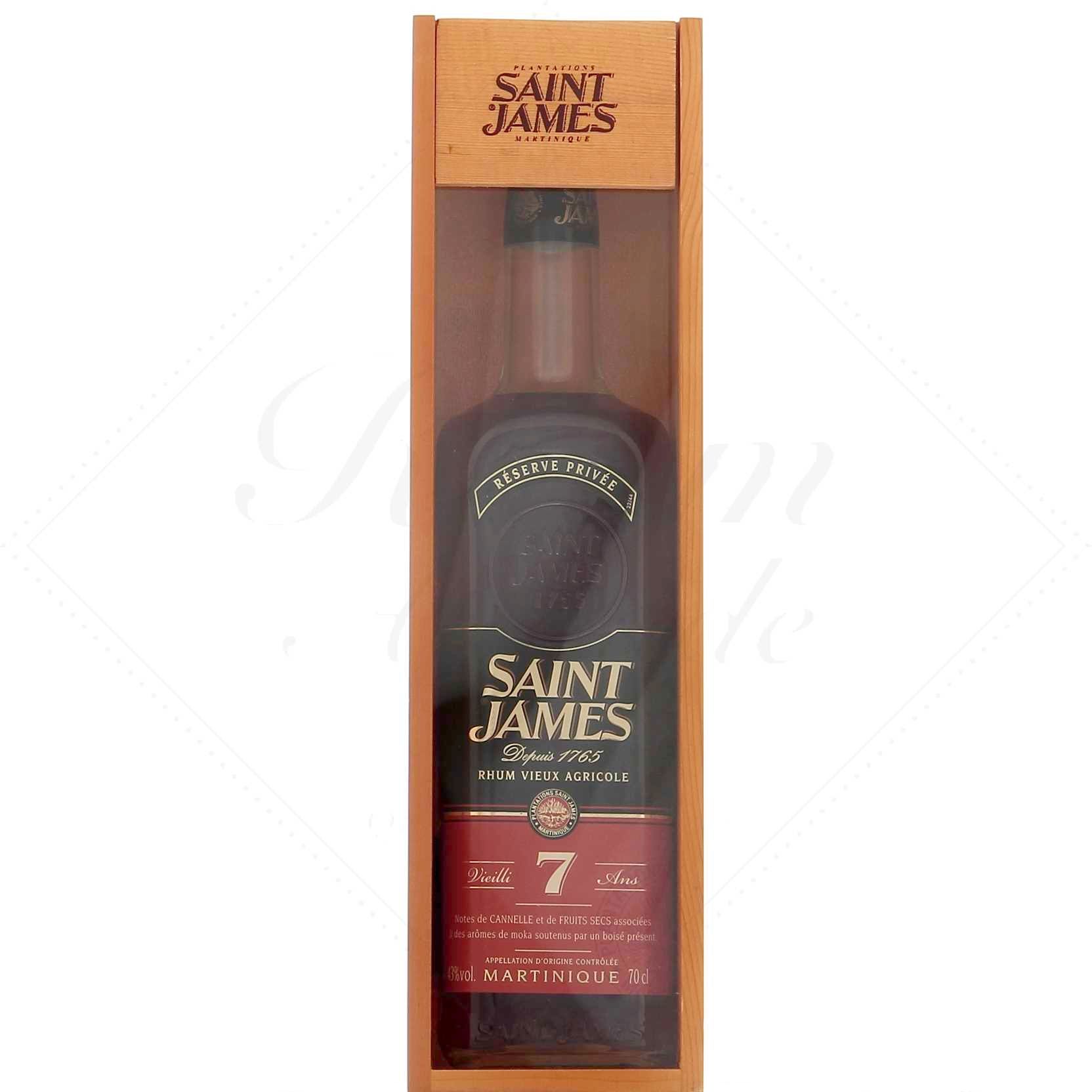 Saint James Vieux 7 ans 43° - ancienne bouteille