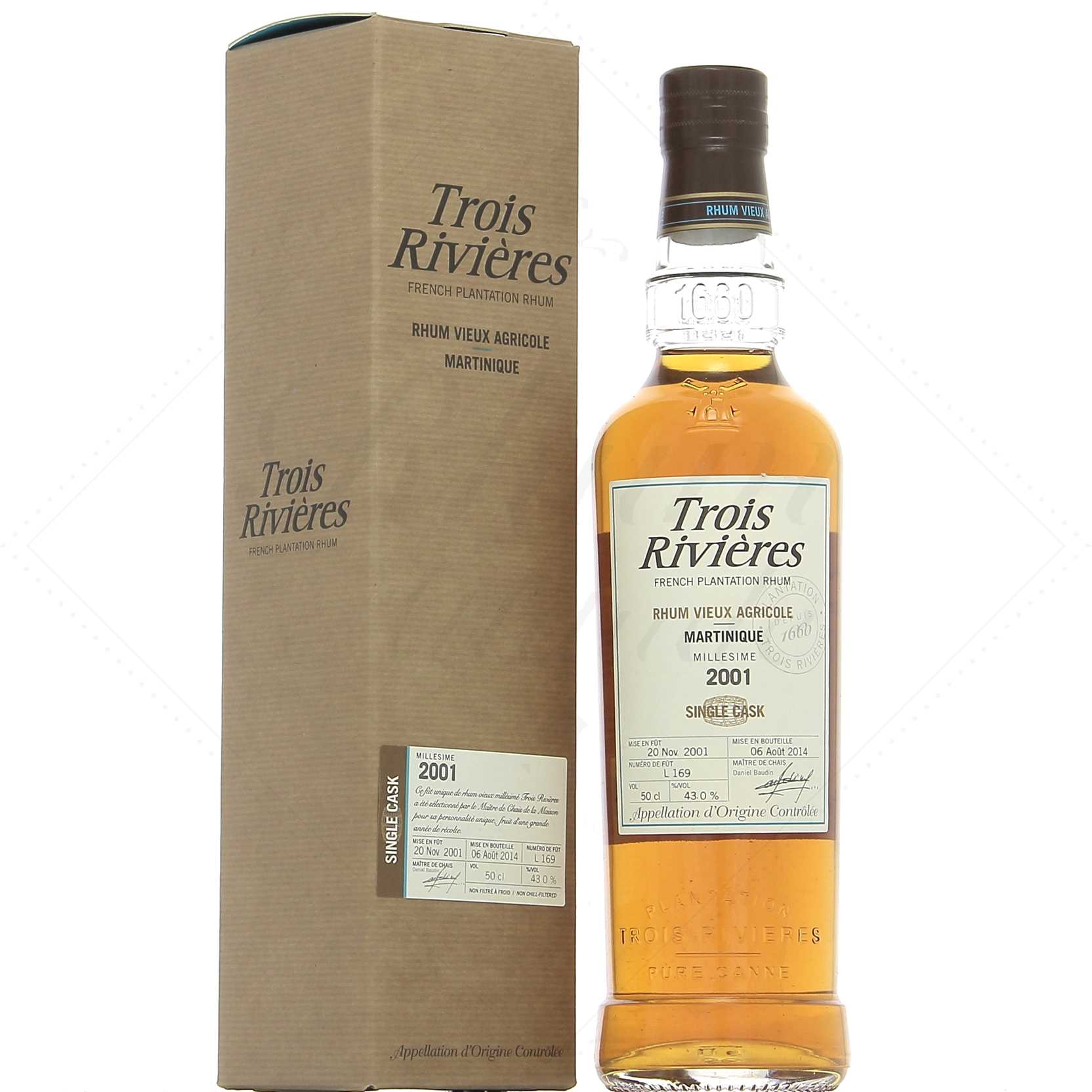 Trois Rivières Millésime 2001 fût L169 43°