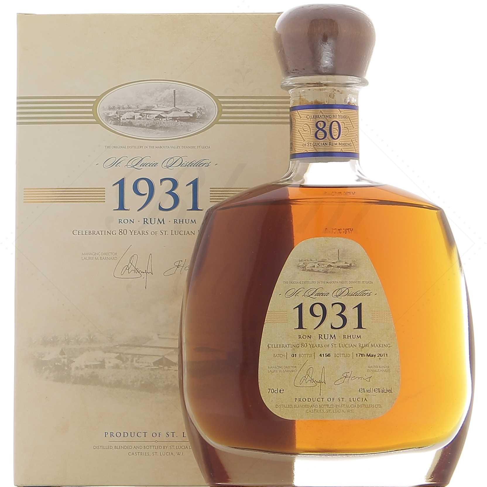 St Lucia 1931 1ère édition 43°