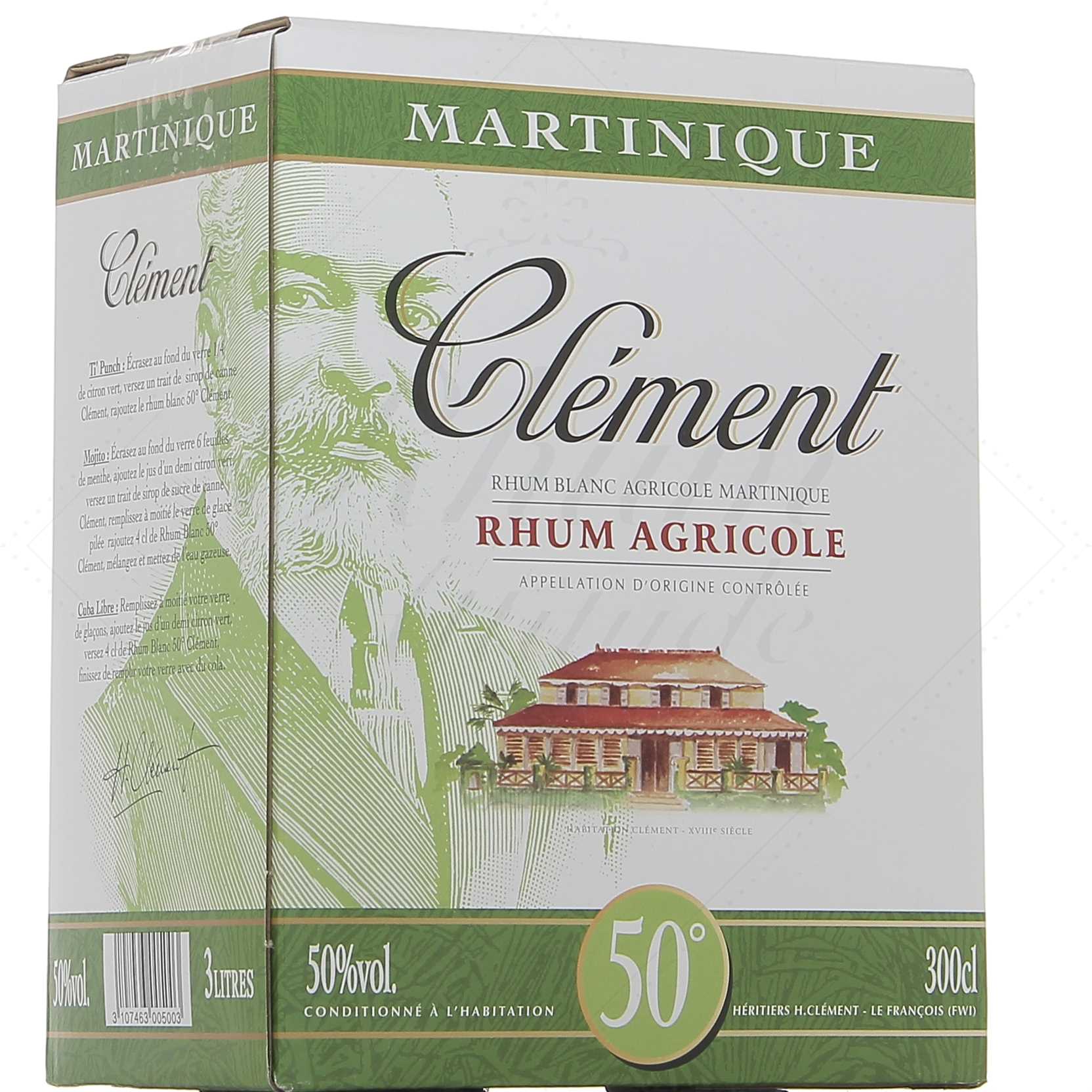 Clément Blanc 50° - Bag-in-Box 3 litres !