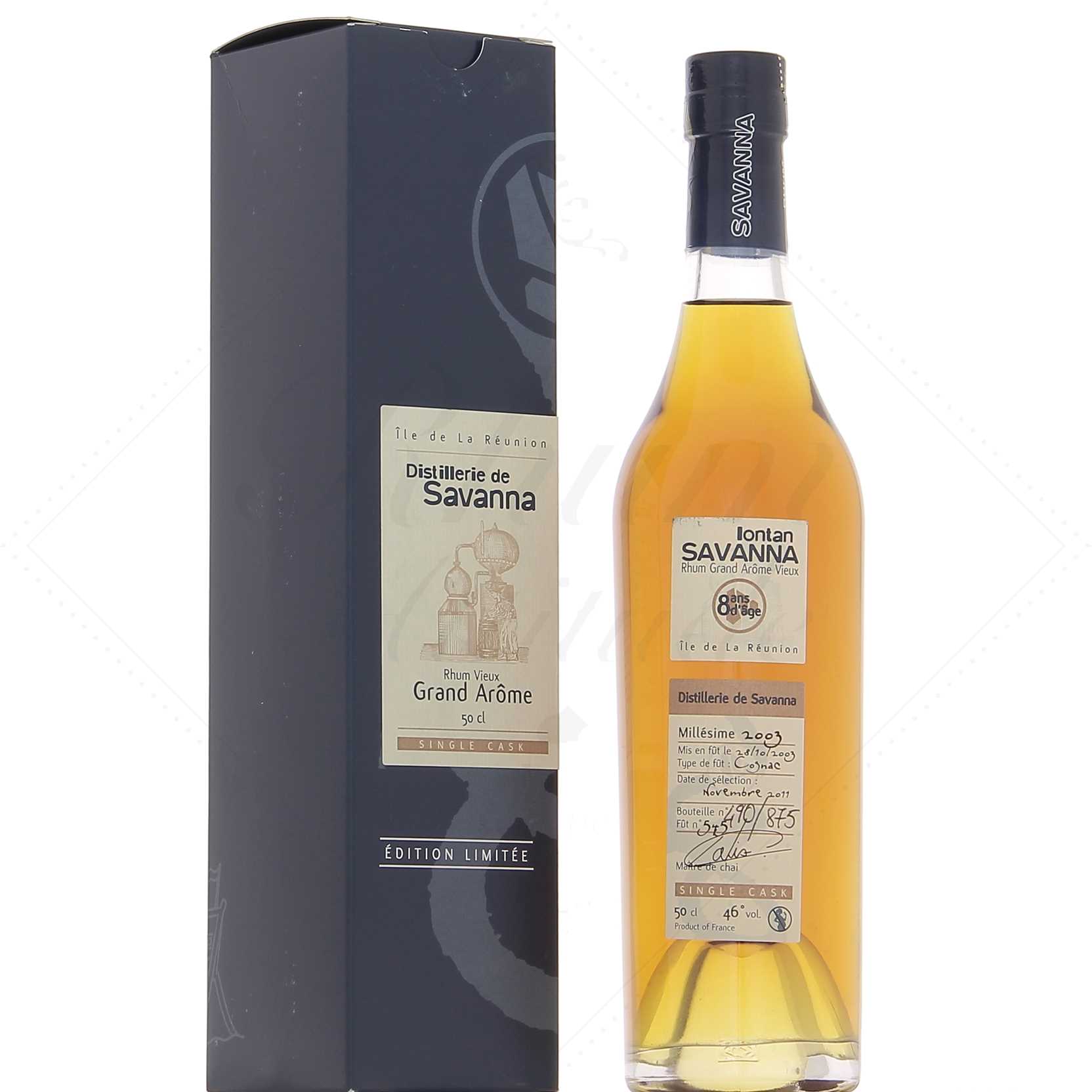 Savanna 8 ans Grand Arôme - single cask 2003 46°
