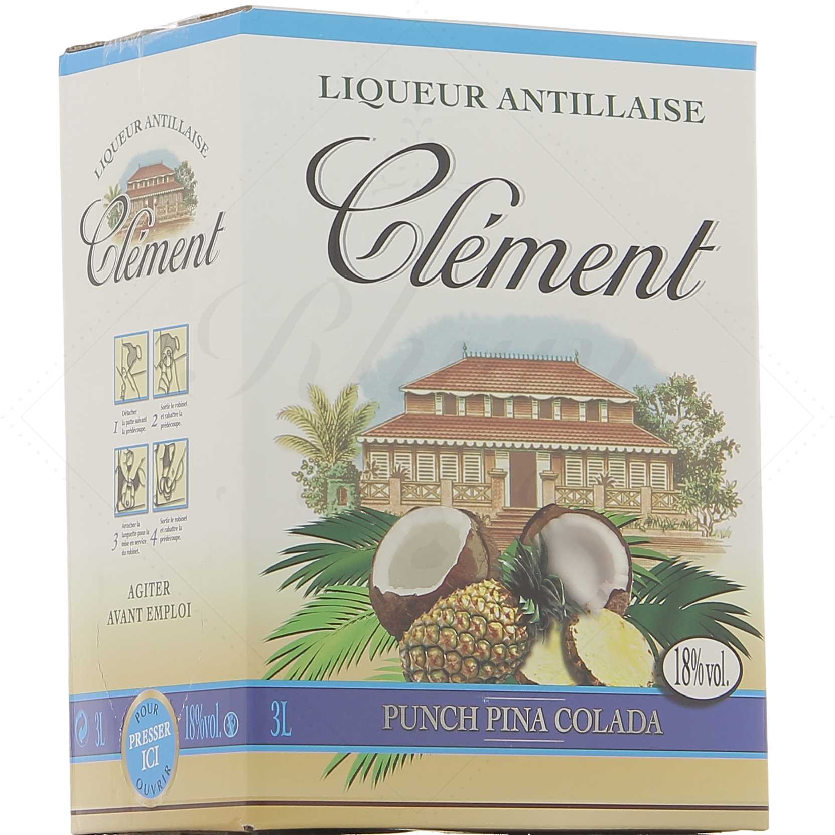 Clément Piña Colada 18° - Bag-in-Box 3 litres !