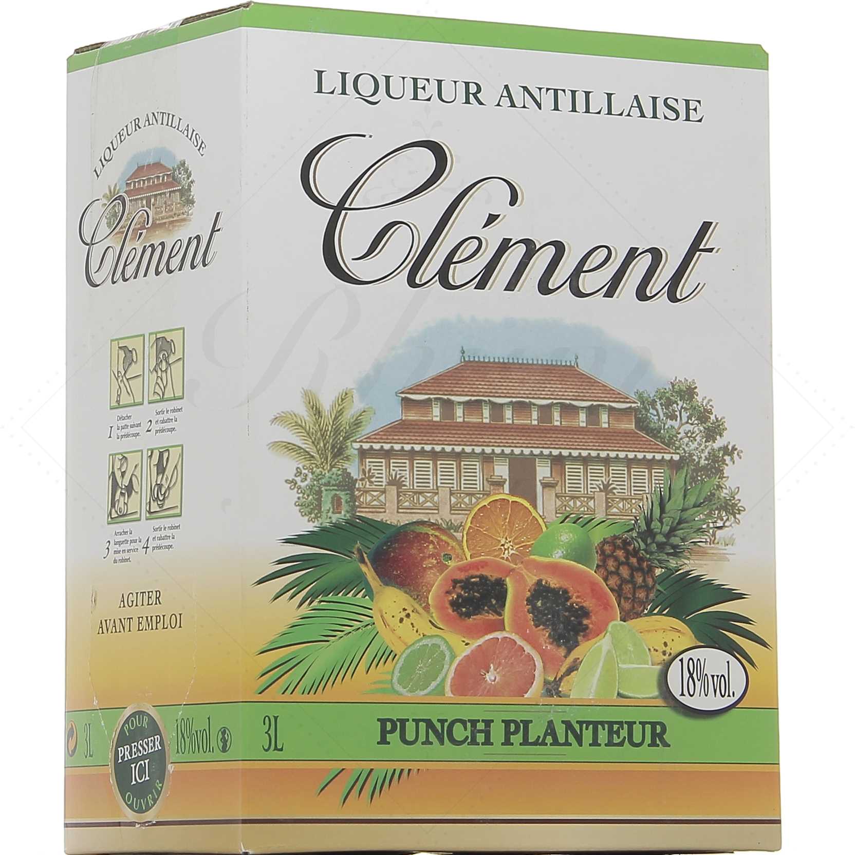Clément Planteur 18° - Cubi BIB Bag-In-Box 3 litres !