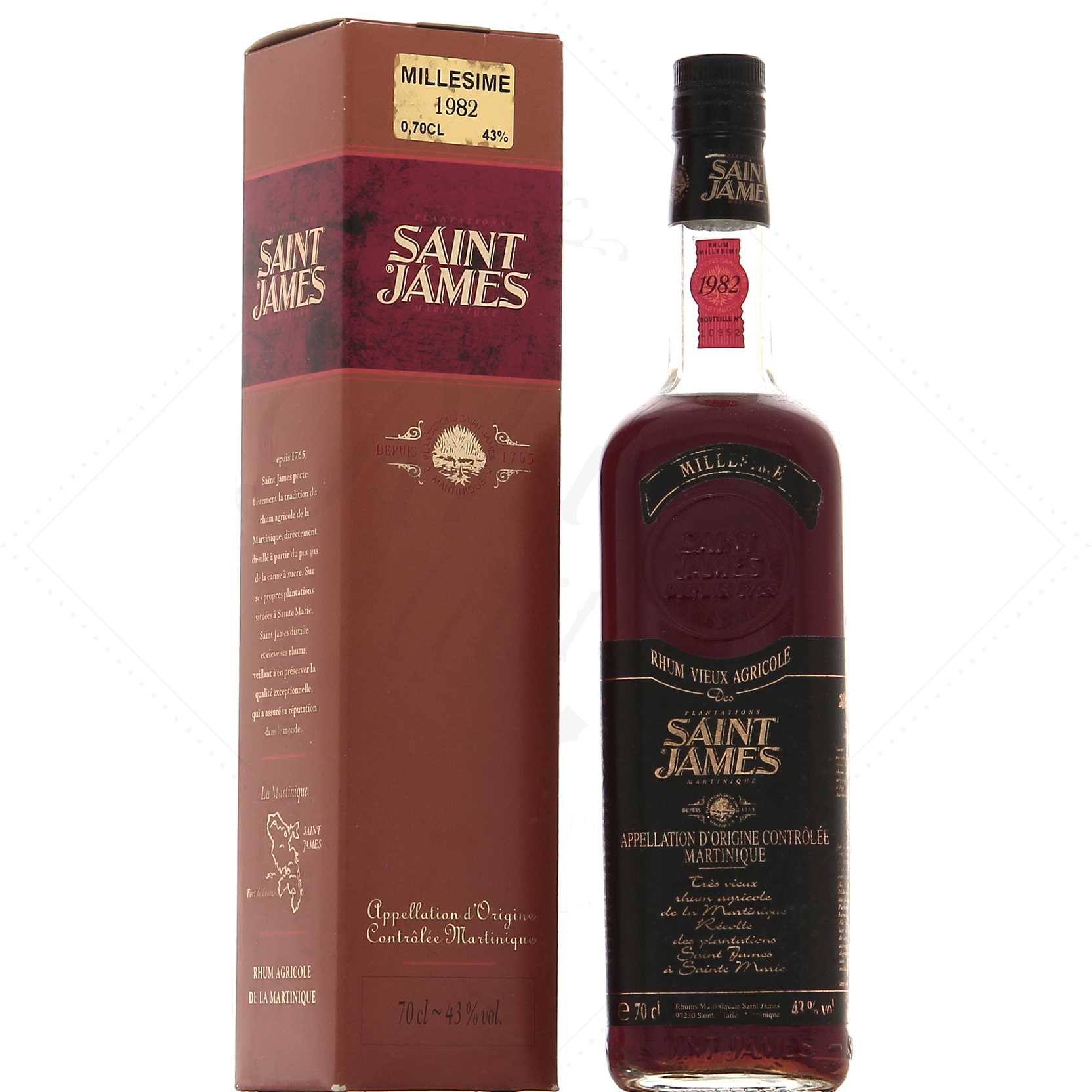 Saint James millésime 1982 – bouteille n°10952