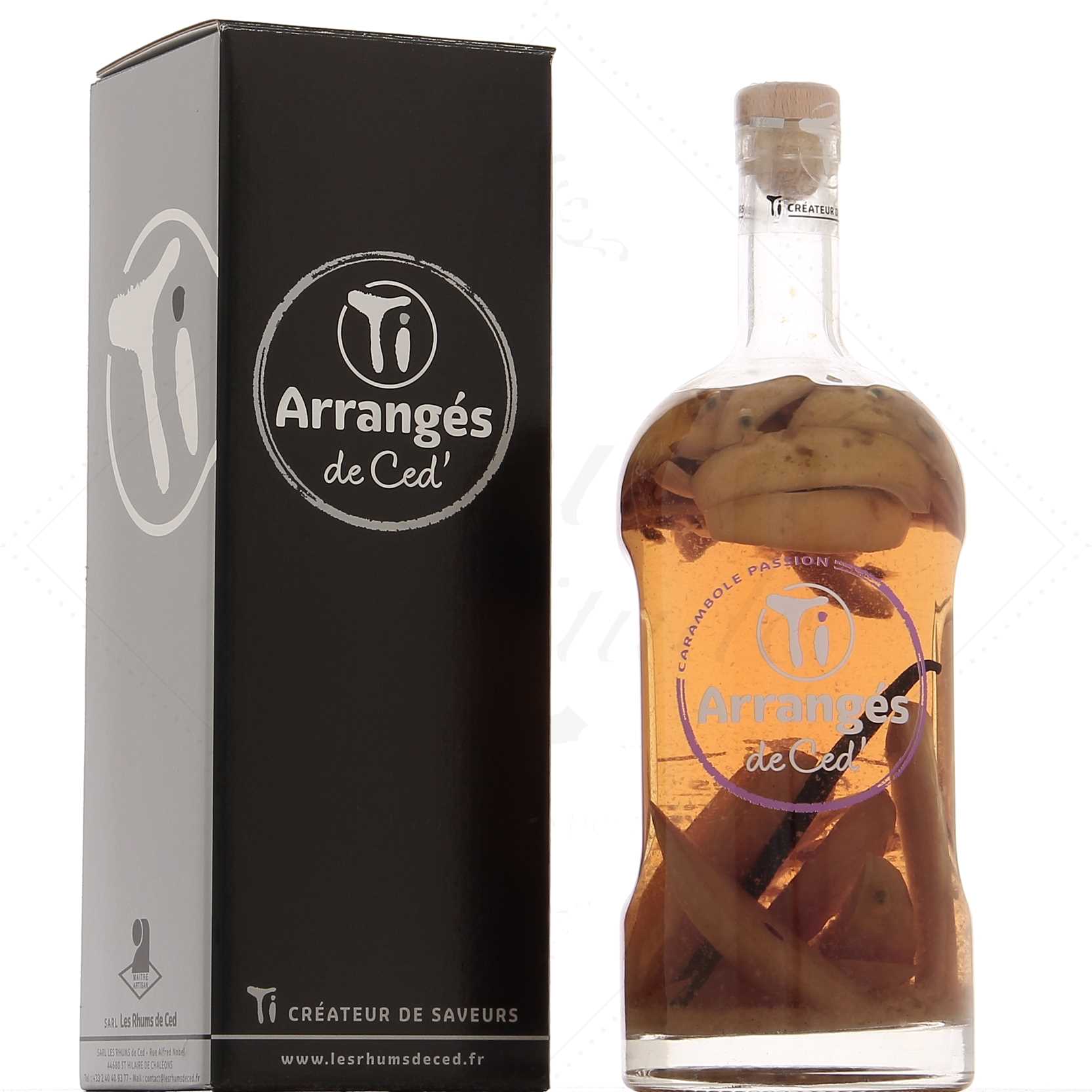 Les Rhums de Ced Ti Arrangés Carambole Passion 32° - 1,5 litres !