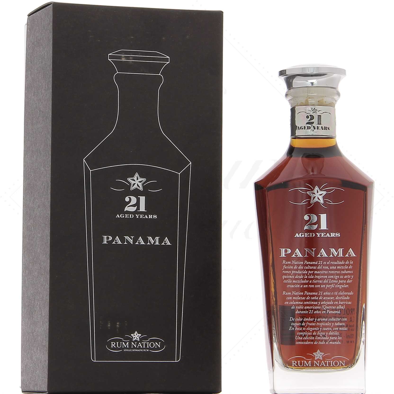 Rum Nation 21 ans Panama Decanter 40°