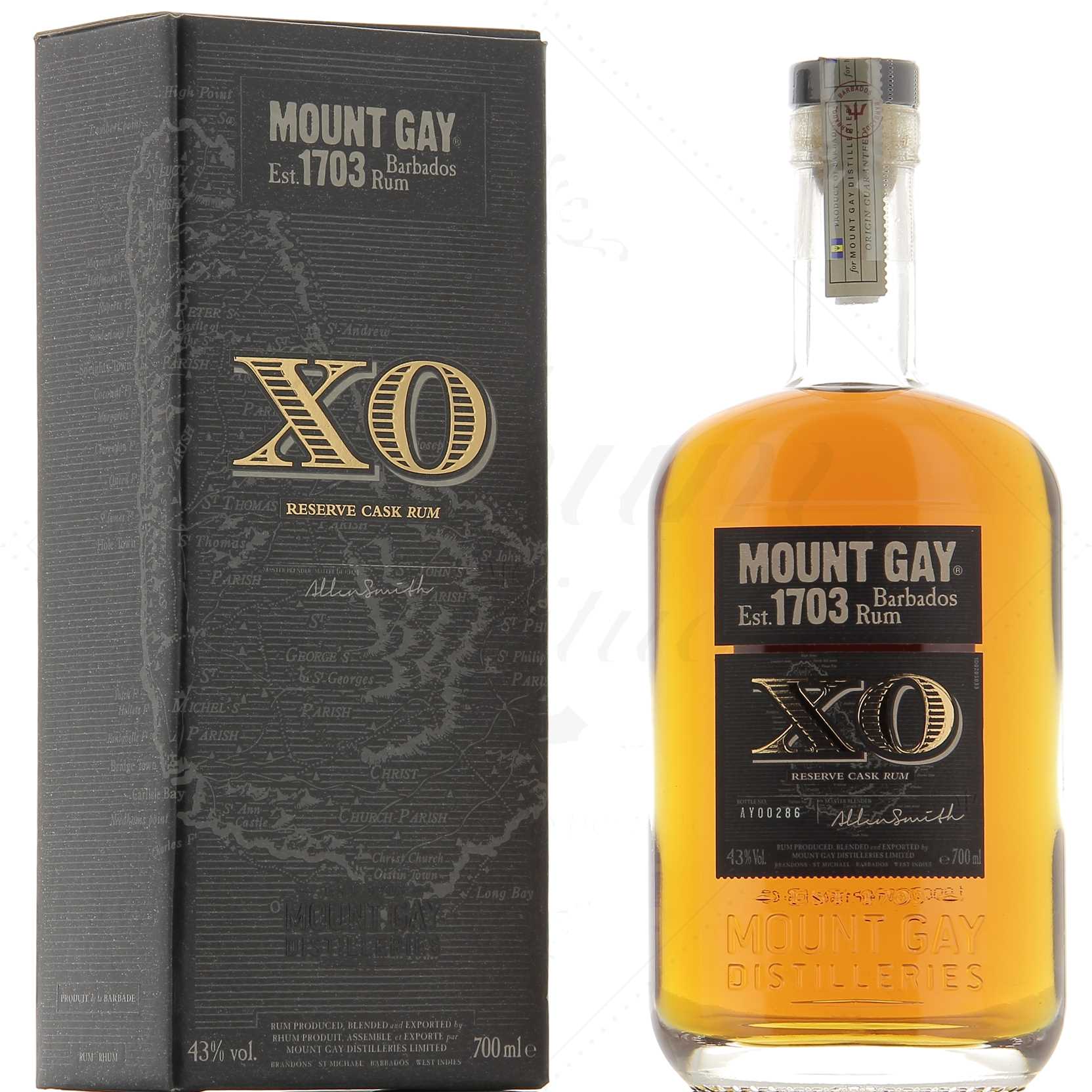Mount Gay XO Extra Old 43° - ancienne version