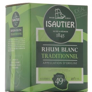 Isautier Blanc Traditionnel 49° - Cubi BIB Bag-In-Box 3 litres !