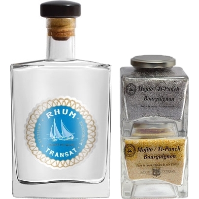 Rhum Transat Blanc 45,10° – coffret cassis / pain d’épice