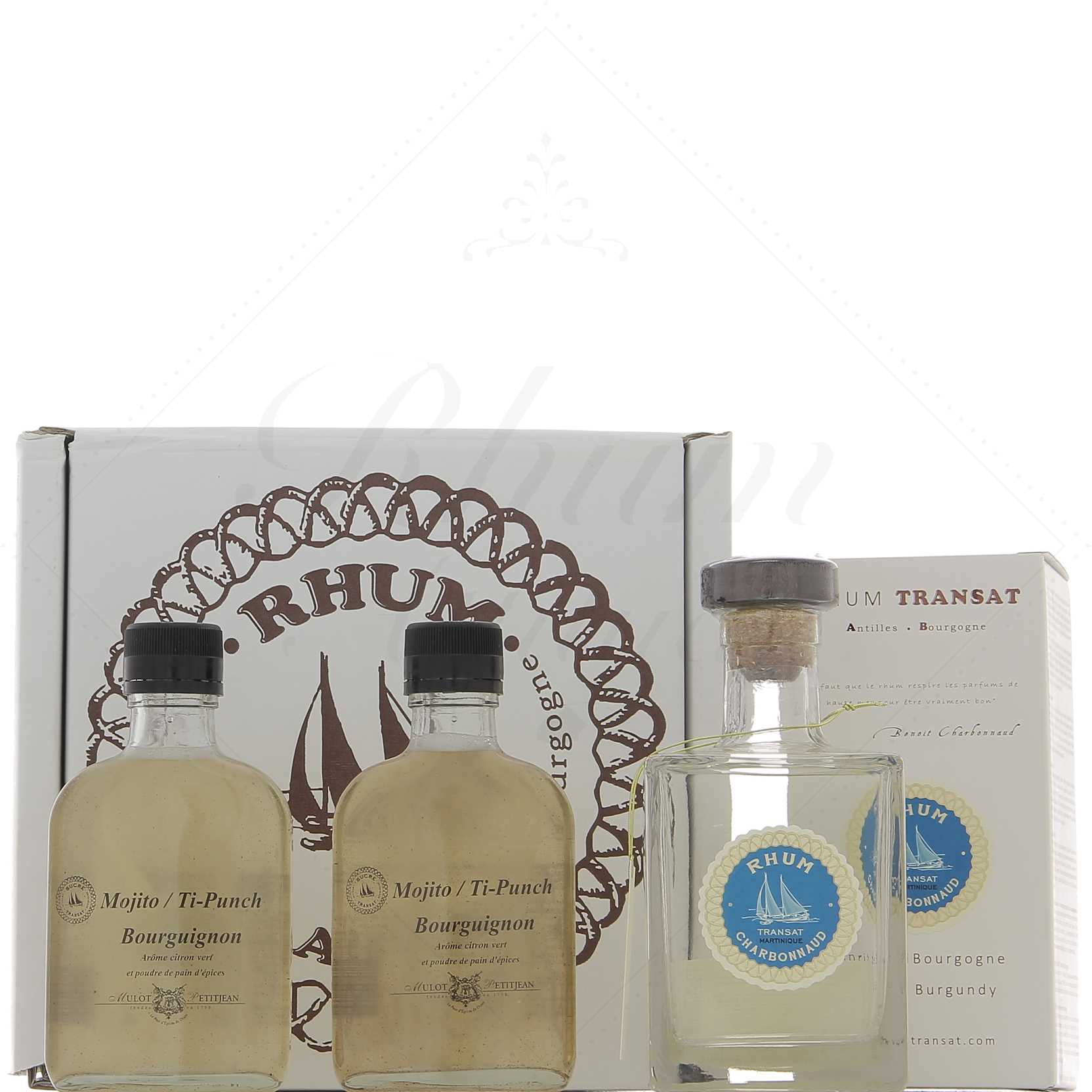 Rhum Transat Blanc 45,10° – coffret citron vert / pain d’épice