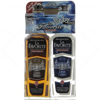 La Favorite Coeur de canne 50° 50 cl + Coeur de Rhum 50° 50 cl