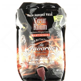 La Favorite Cœur de Rhum 4 ans d’âge 40° - 3 litres !