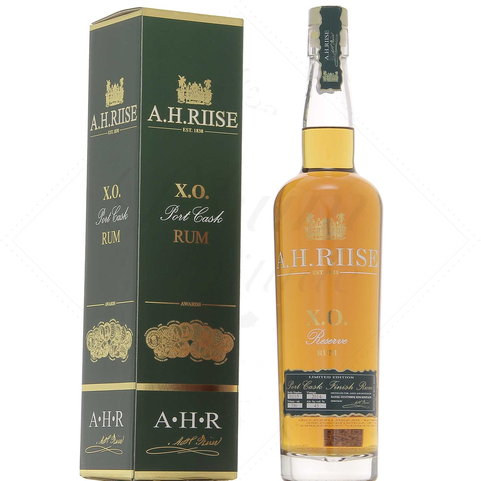 A.H. Riise XO Port Cask Rum 45°