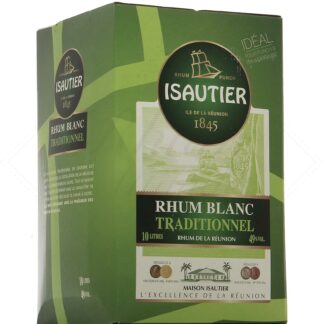 Isautier Blanc Traditionnel 49° - Cubi BIB Bag-In-Box 10 litres !