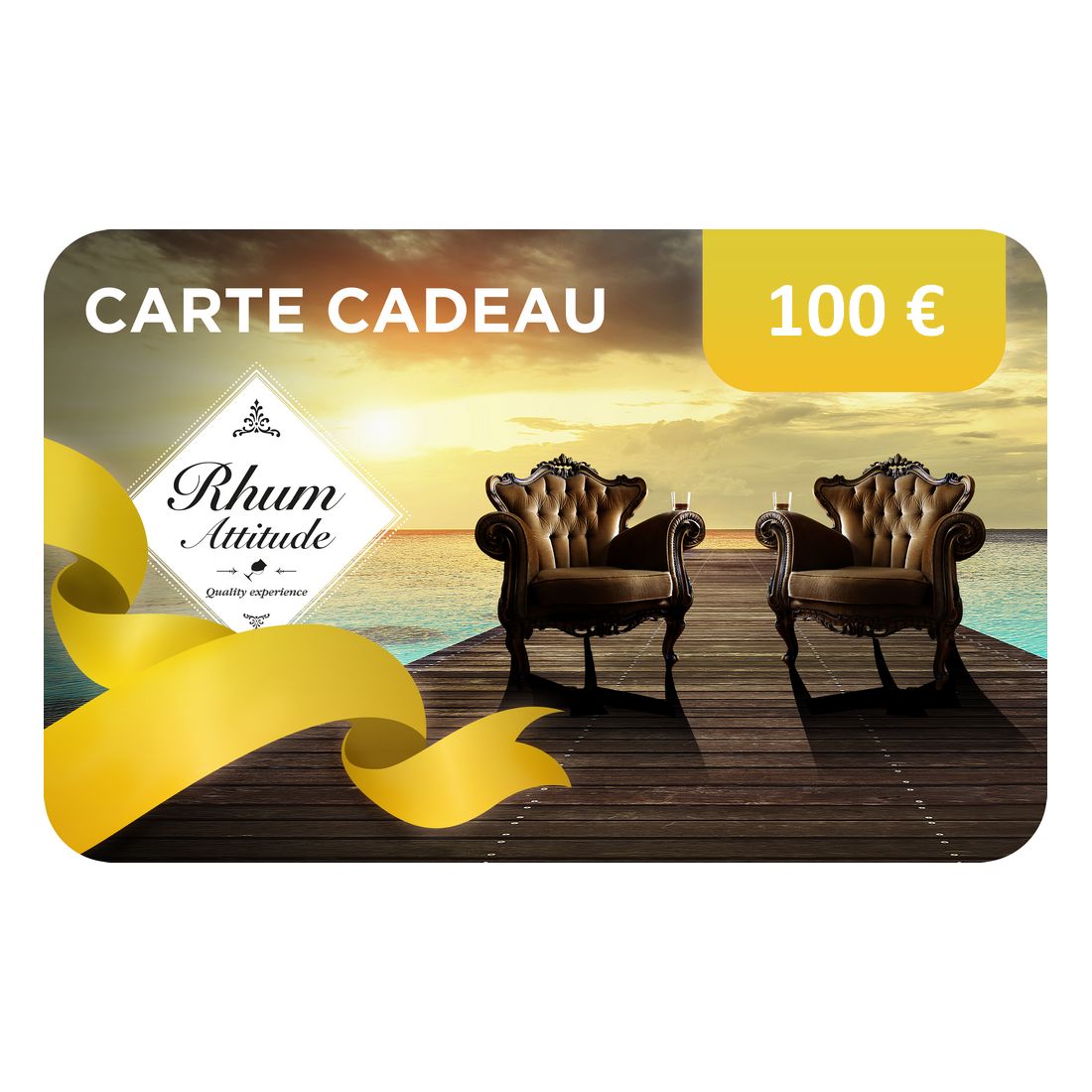 Carte Cadeau Rhum Attitude 100 euros sans date limite