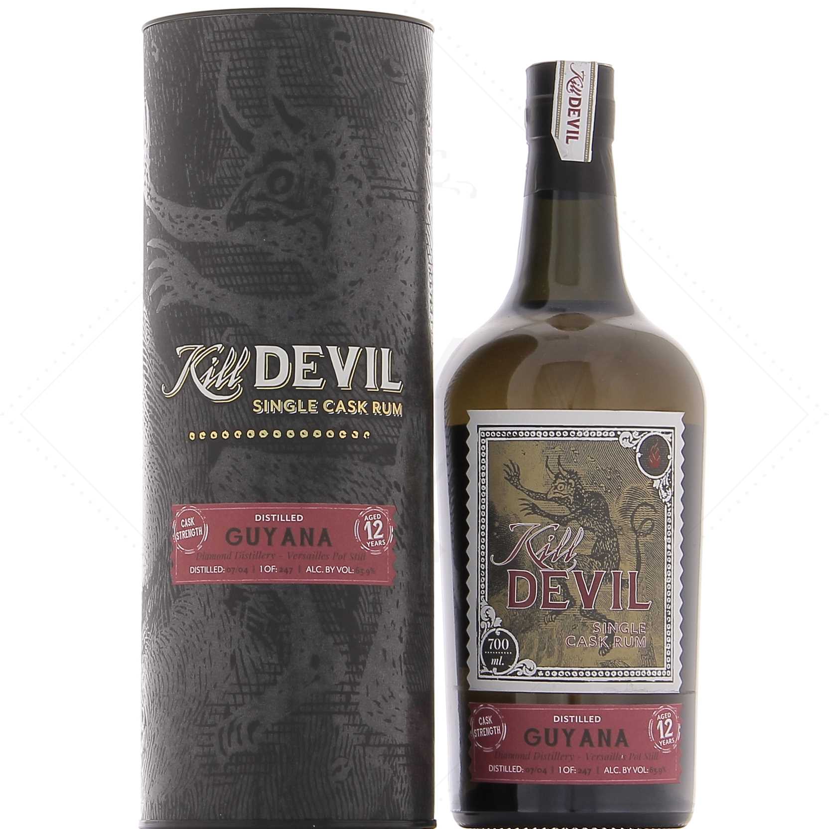 Kill Devil Guyana Diamond Versailles Single Cask 2004 12 ans 63,9°
