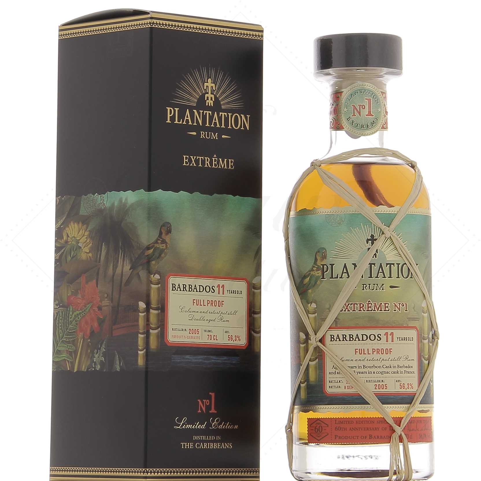 Plantation Rum 11 ans 2005 Extreme Barbade 60 ans LMDW 56,3°