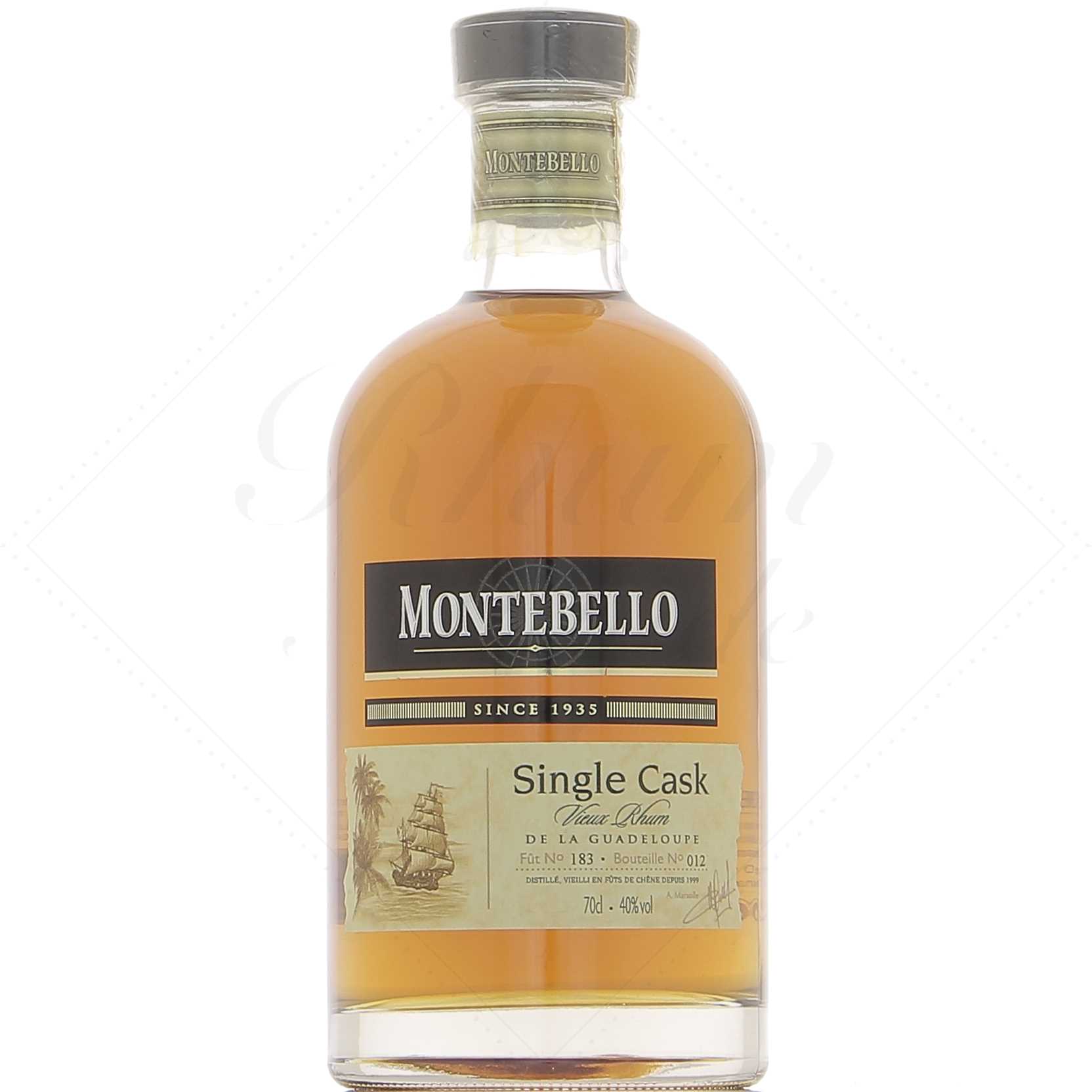 Montebello rhum vieux 12 ans Single Cask 1999 40°