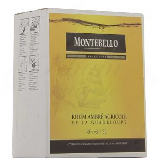 Montebello rhum ambré 50° - Cubi 3 litres !