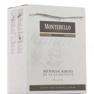 Montebello rhum blanc 50° - Cubi 3 litres !