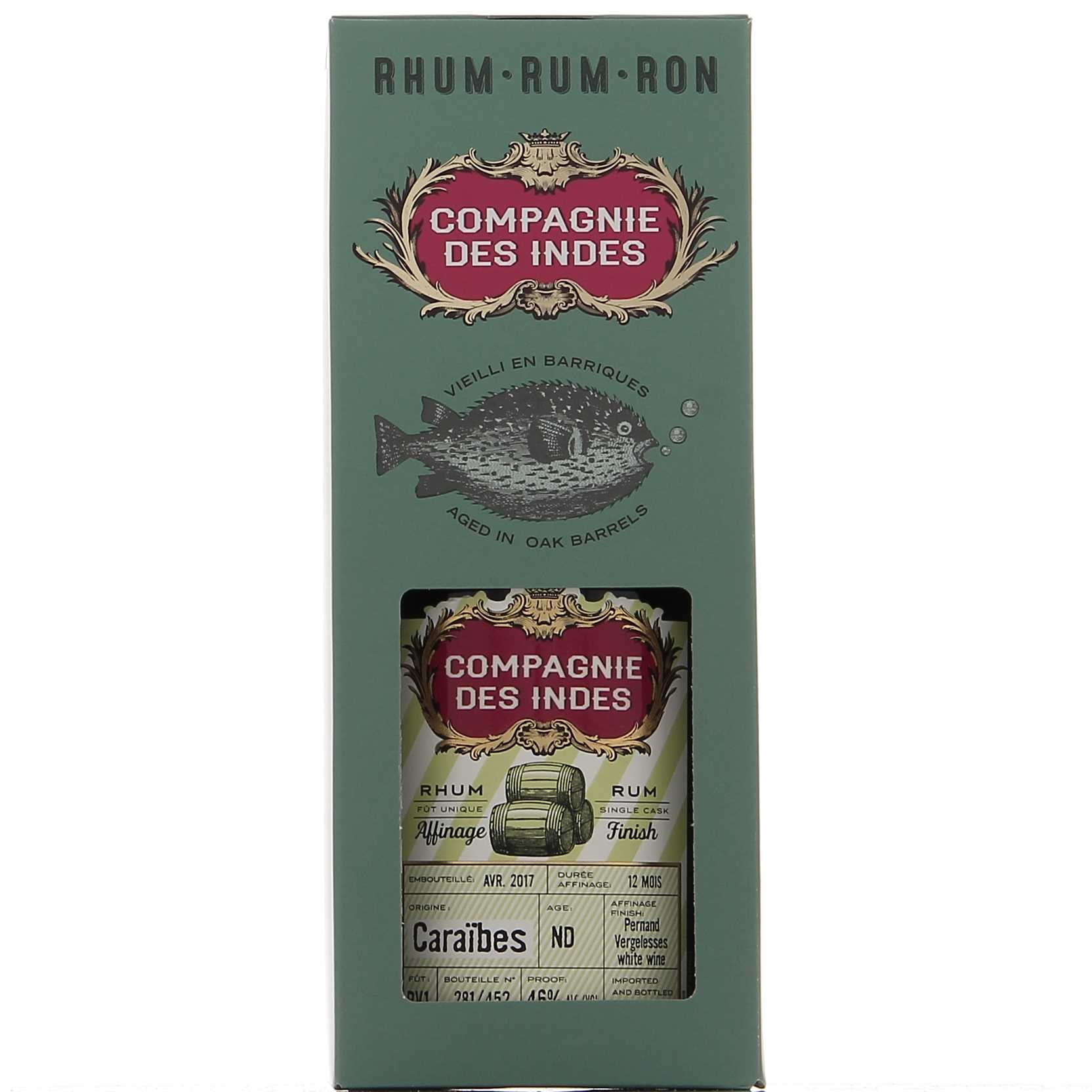 Compagnie des Indes Caraïbes Pernand Vergelesses Blanc finish 46°