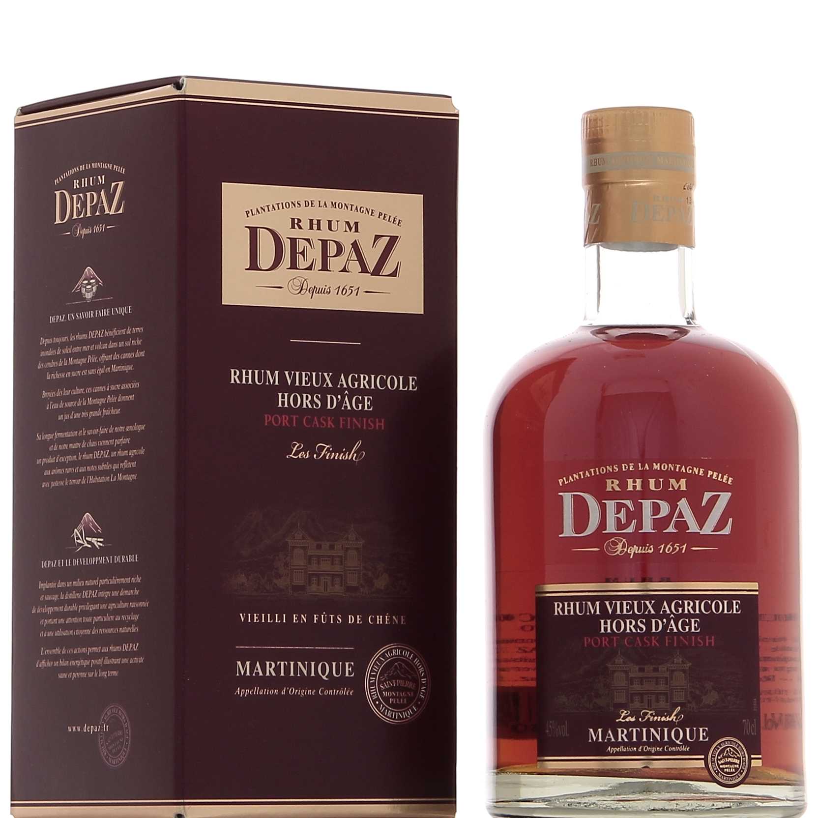 Depaz Hors d’âge Port Cask Finish 45°