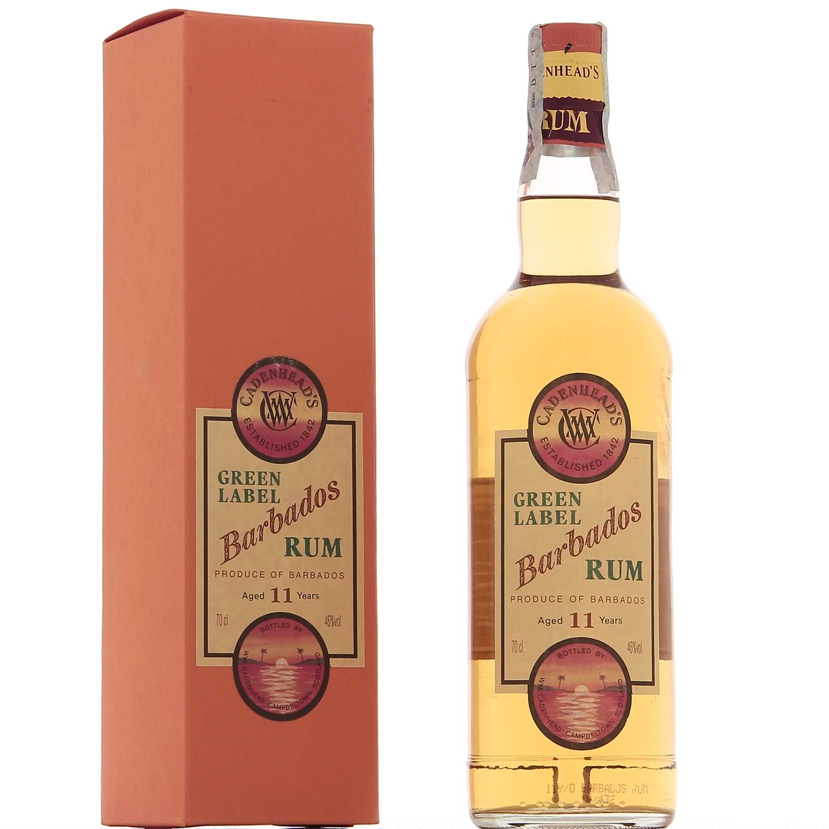Cadenhead’s Barbados Green Label Rum 11 ans 46°