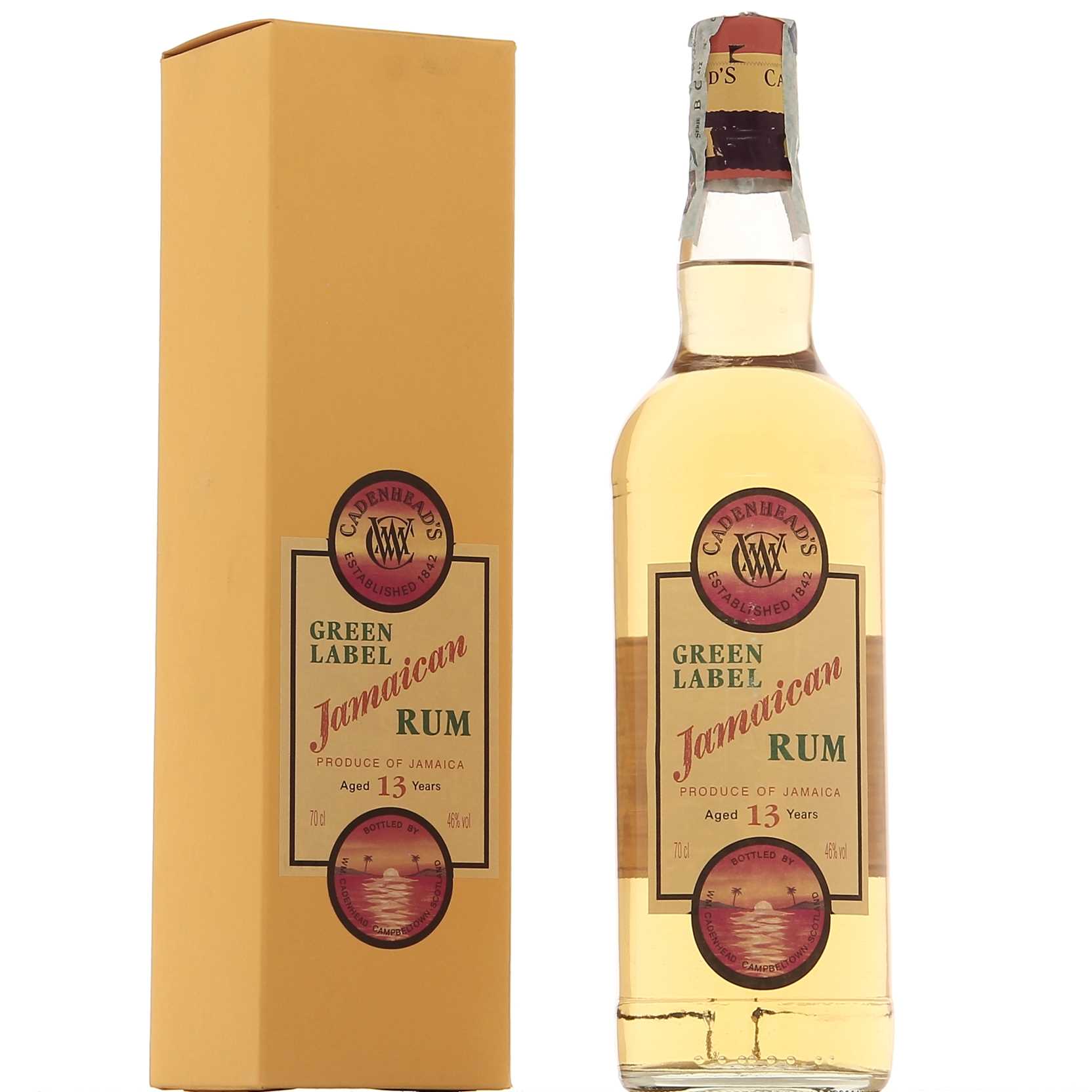 Cadenhead’s Jamaican Green Label Rum 13 ans 46°