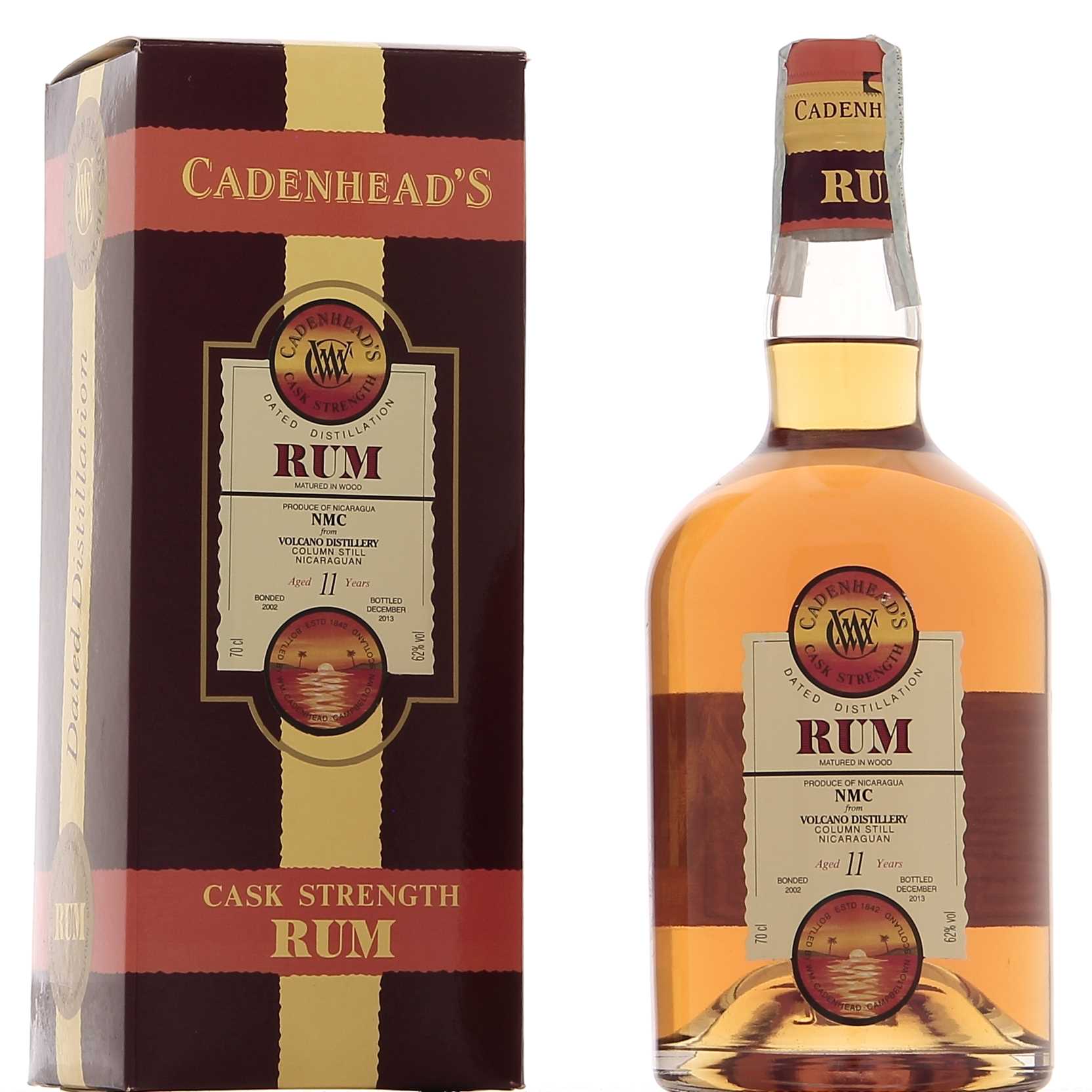 Cadenhead’s Nicaragua NMC Volcano Distillery 11 ans Brut de fût 62°