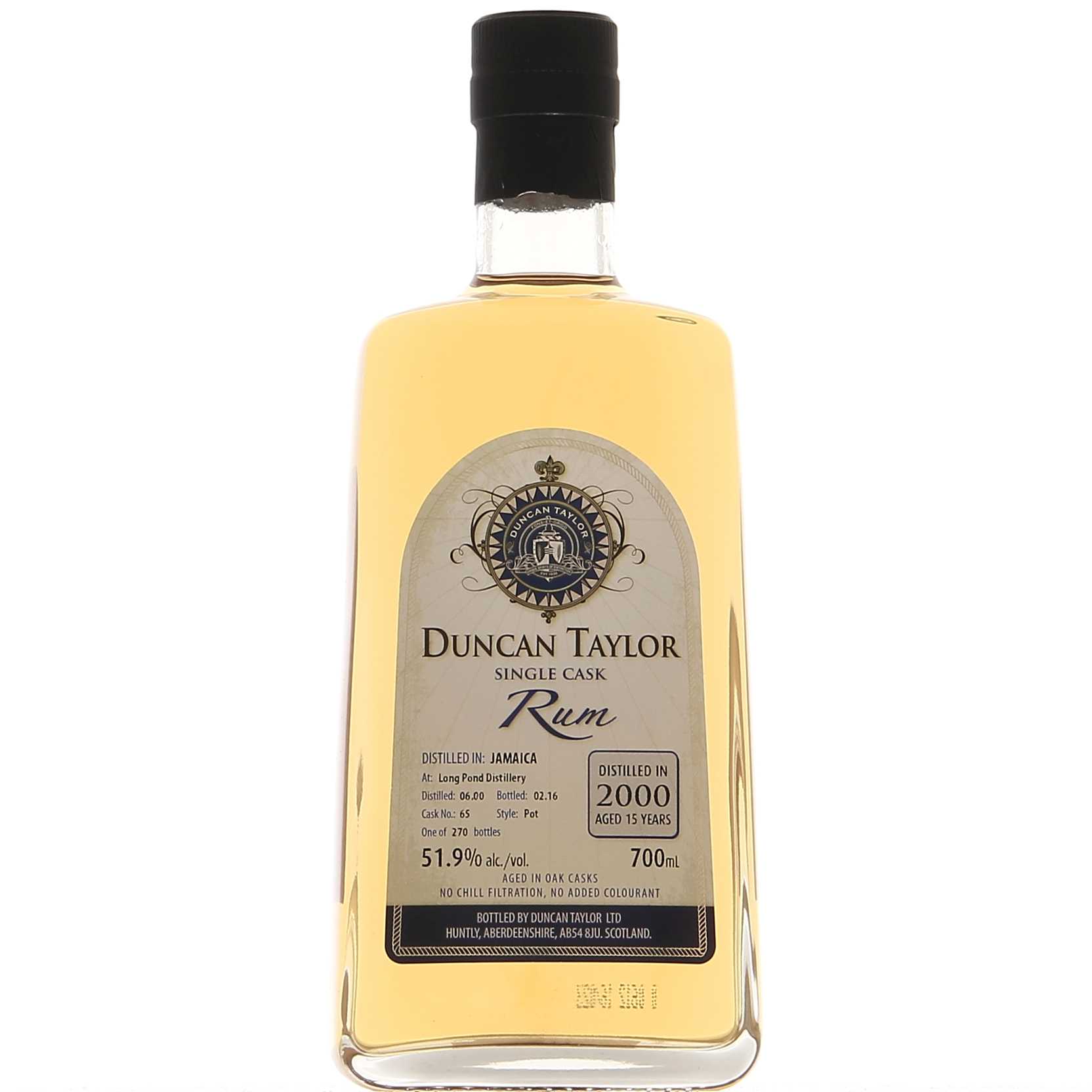 Duncan Taylor Jamaica Long Pond 15 ans Brut de fût 2000 51,9°