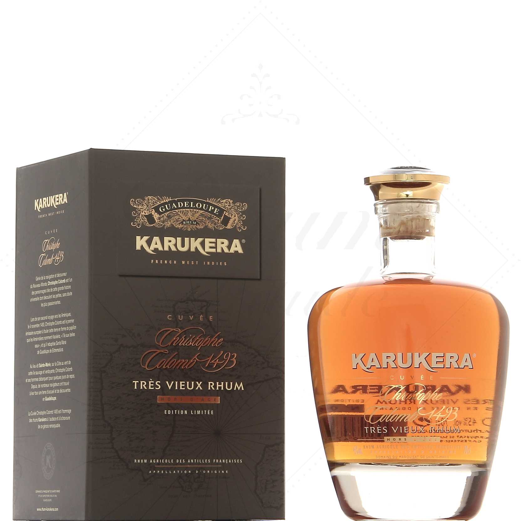 Karukera Cuvée Christophe Colomb 1493 Carafe 45°