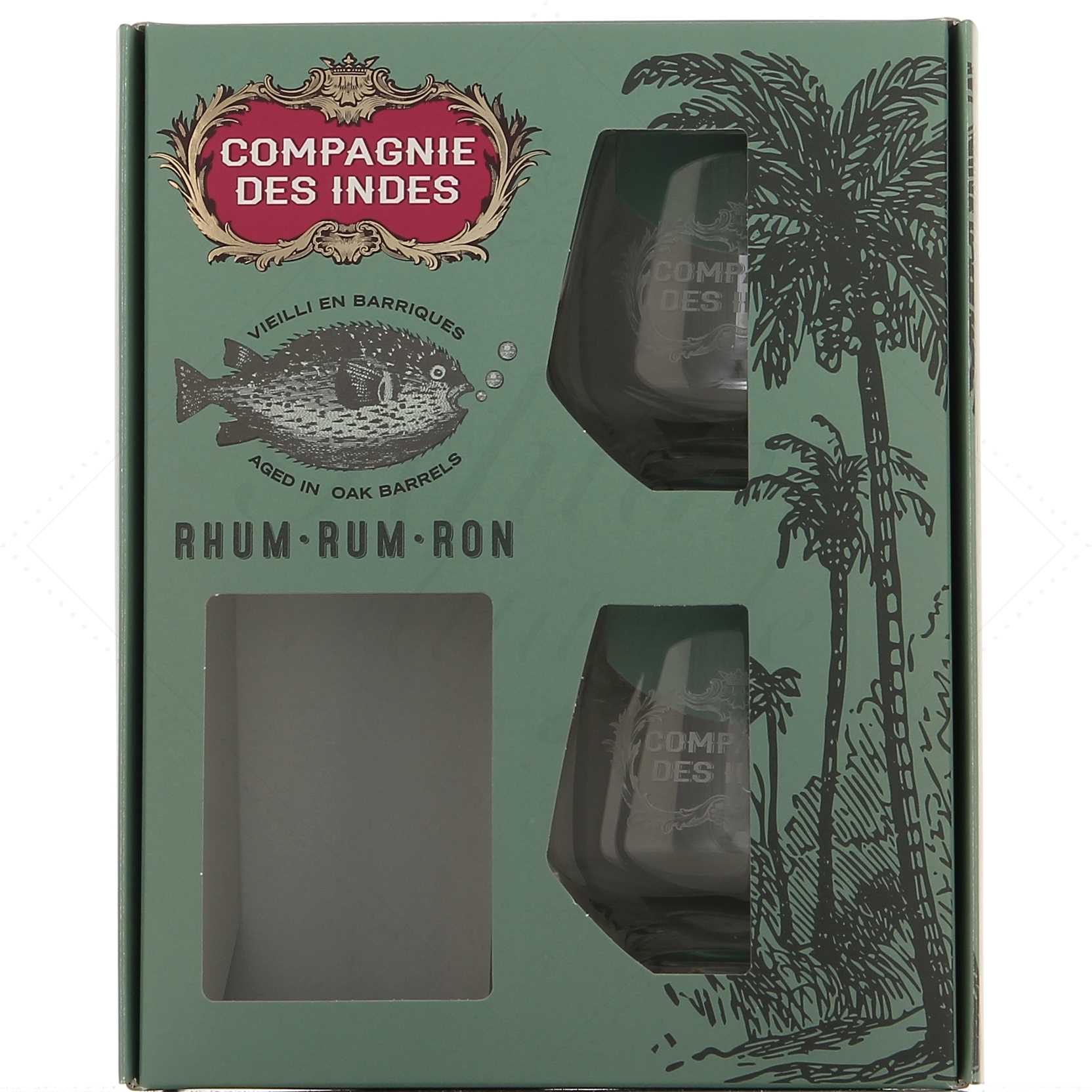 Coffret à associer à une bouteille Compagnie des Indes