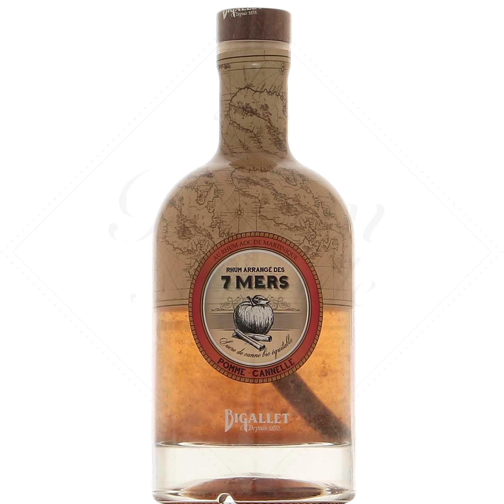 Bigallet Rhum arrangé des 7 mers Pomme Cannelle 25°
