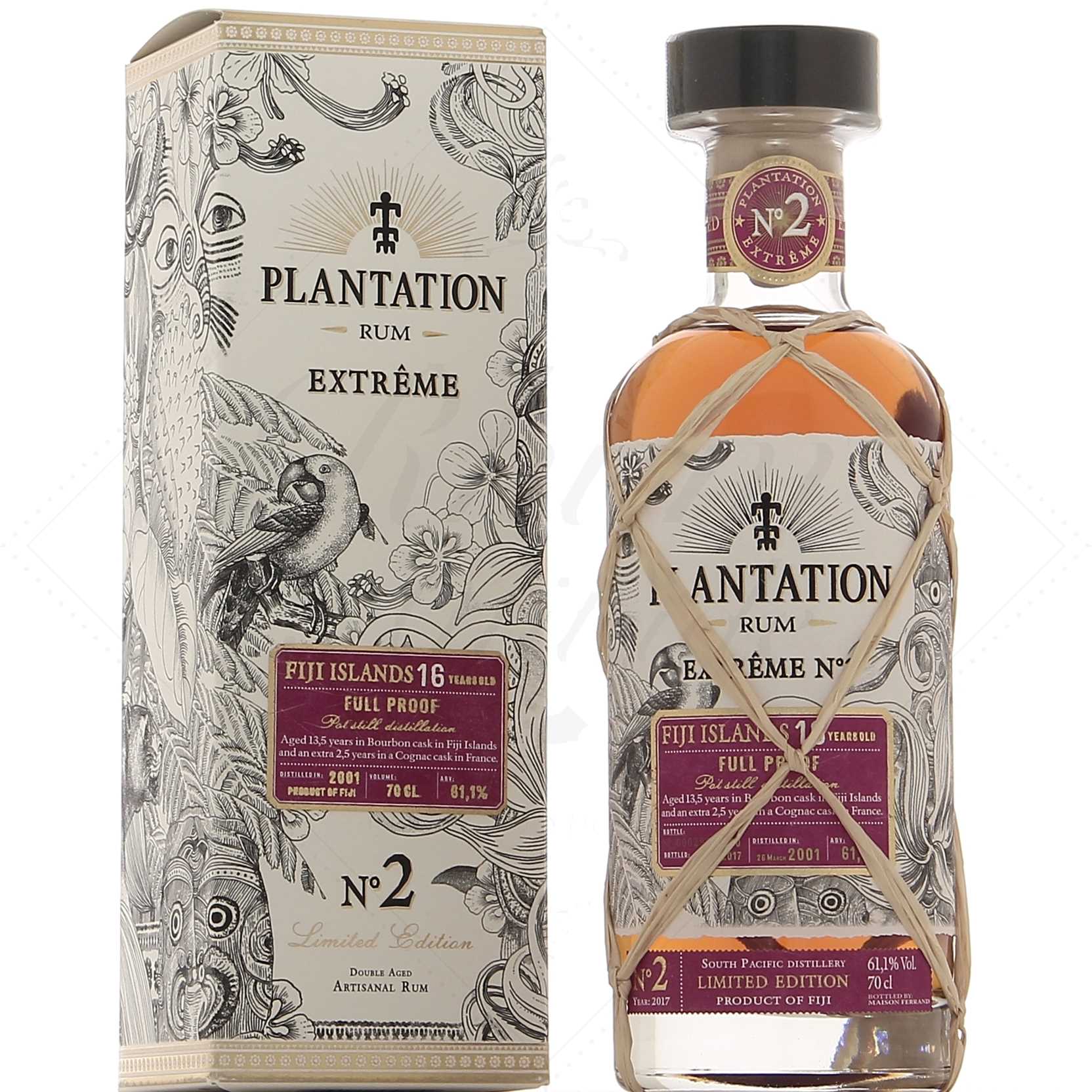 Plantation Rum 16 ans 2001 Extreme Fidji 61,1°