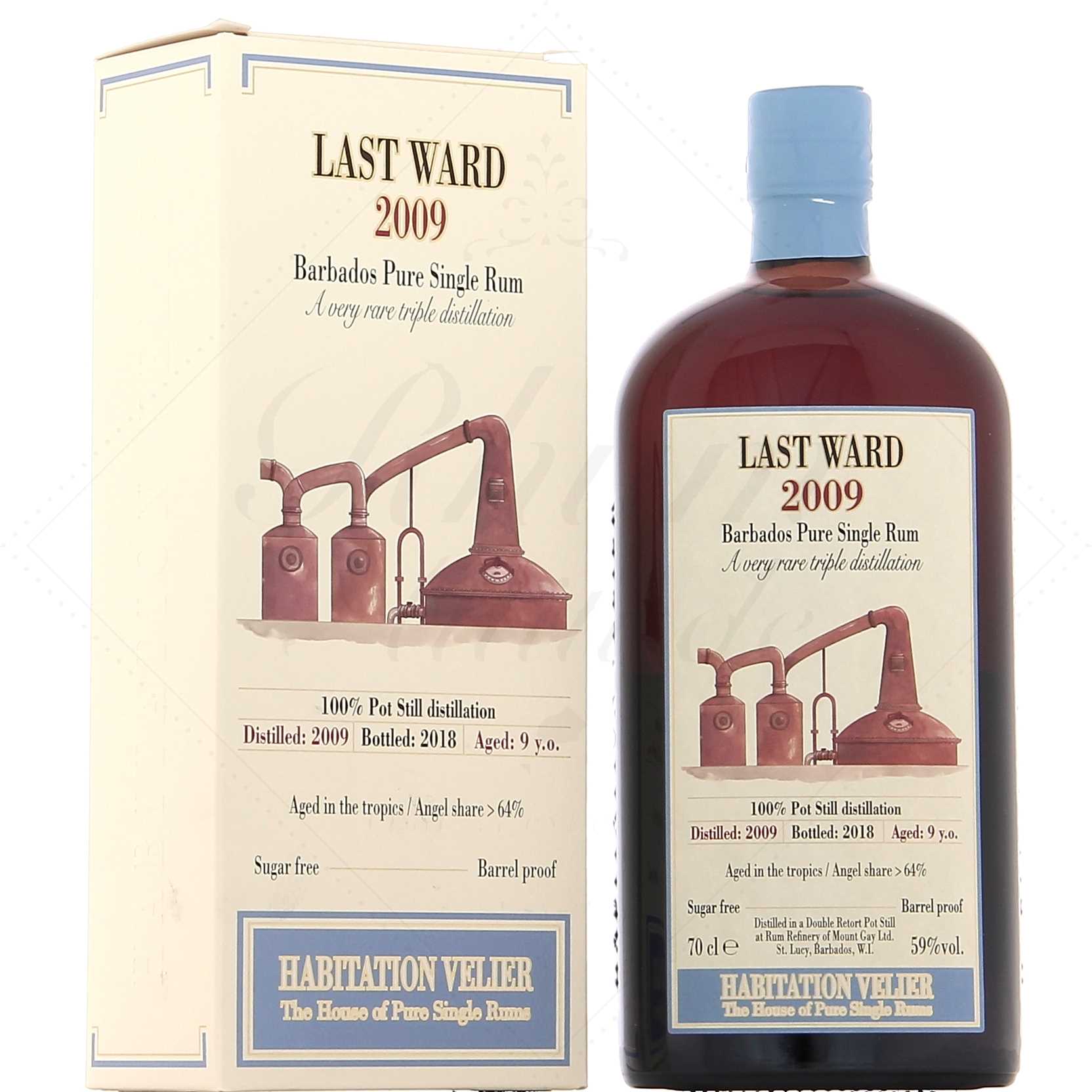 Habitation Velier Mount Gay 9 ans Last Ward 2009 59°