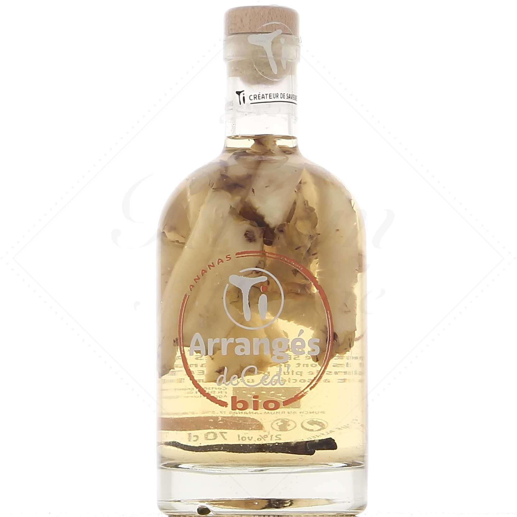 Les Rhums de Ced Ti Arrangés Ananas 100% bio - 70 cl 21°