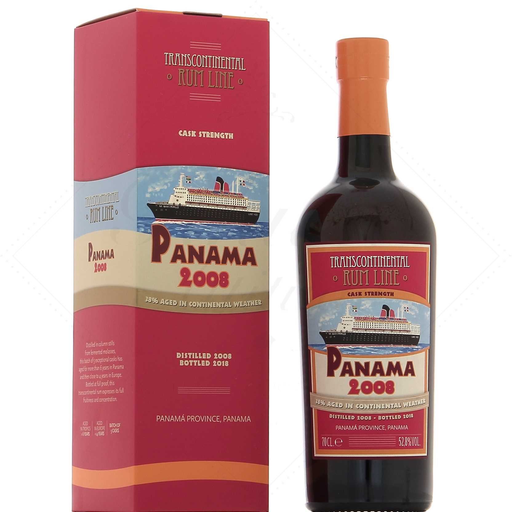 TCRL Panama 2008 Cask Strength 10 ans 52,8°