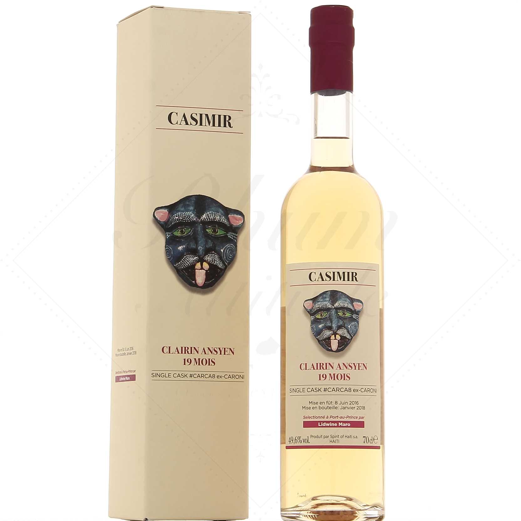 Clairin Ansyen Casimir 19 Mois 2015 Single Cask fût n°CARSA8 49,6°
