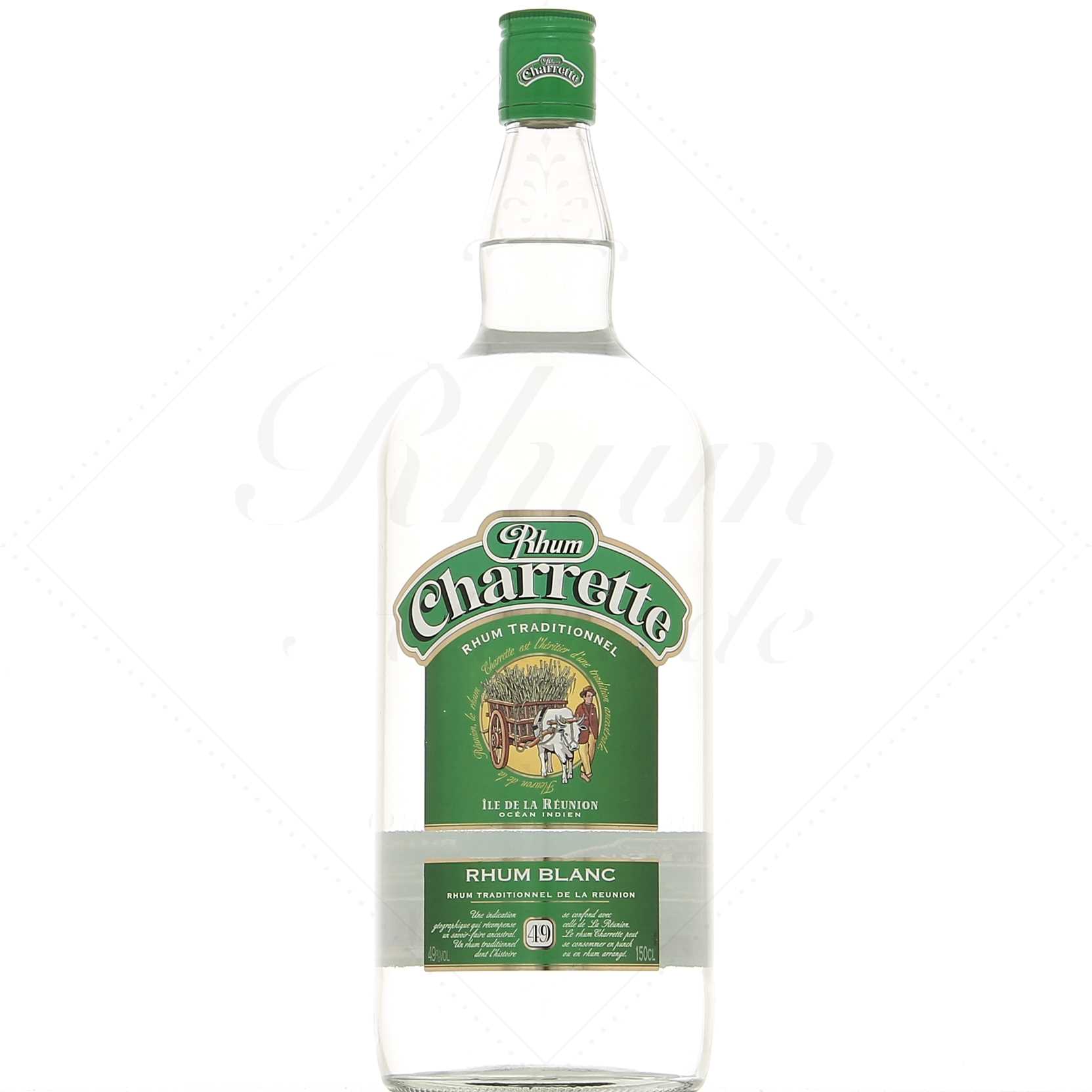 Rhum Charrette blanc 49° – 1,5 litres !