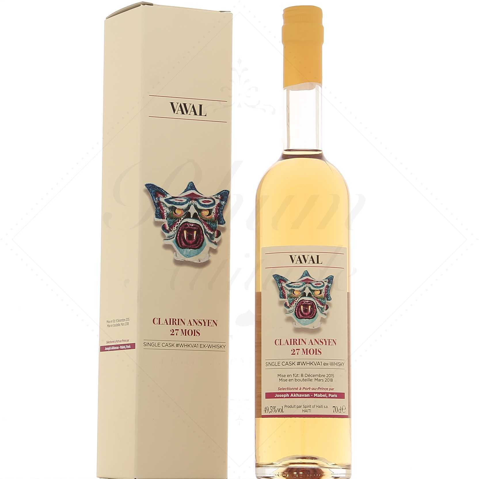 Clairin Ansyen Vaval 27 Mois 2015 Single Cask fût n°WHKVA1 49,5°