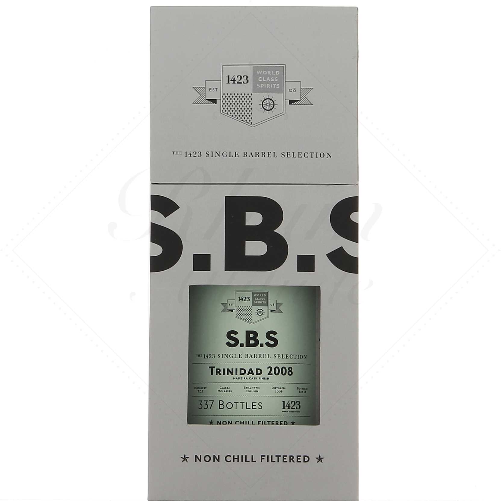 1423 SBS Trinidad Distillers 2008 Madère Cask 10 ans 57°