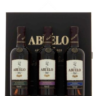 Coffret découverte Abuelo 3 finitions 15 ans d’âge 3x20 cl 40°