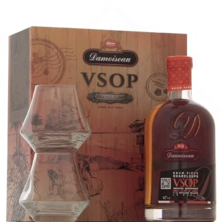 Damoiseau VSOP en coffret 2 verres 42°
