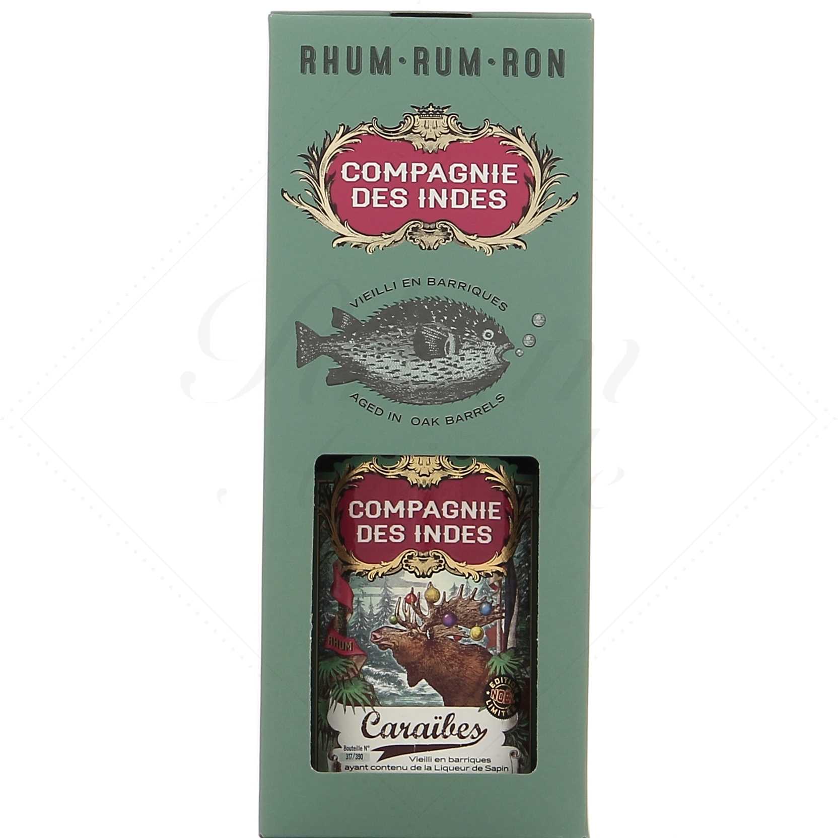 Compagnie des Indes Rhum Caraibes édition de Noel 40°