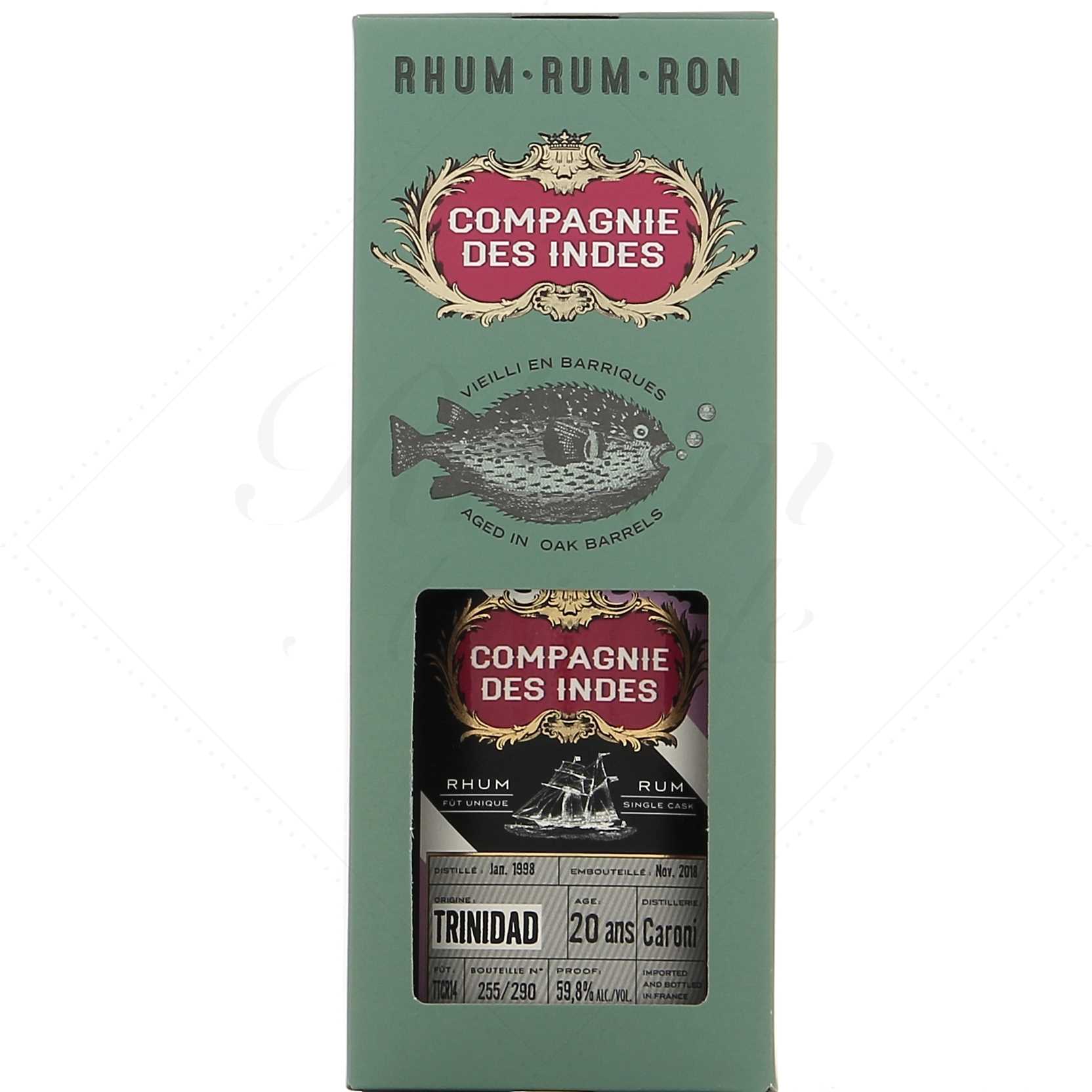 Compagnie des Indes Trinidad Caroni 20 ans 59,8°