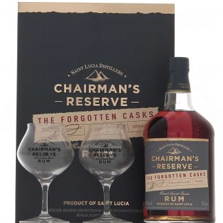 Chairman’s Reserve Forgotten Cask en coffret 2 verres 40°